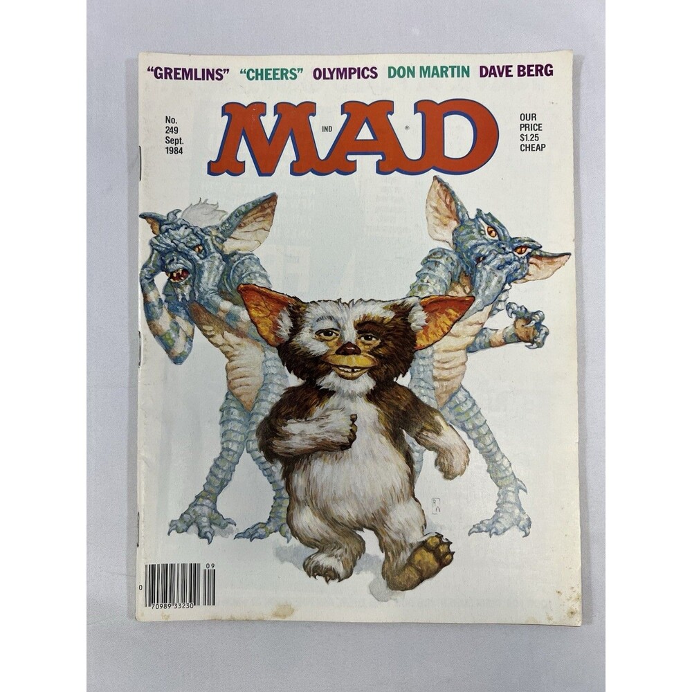 Vintage Original MAD Magazine #249 September 1984 Gremlins - Cheers - Olympics